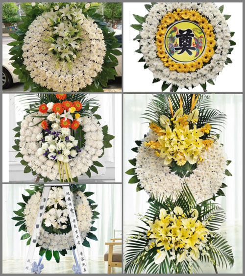 湖北黄冈市黄梅县蔡山镇兰桥村花圈速递